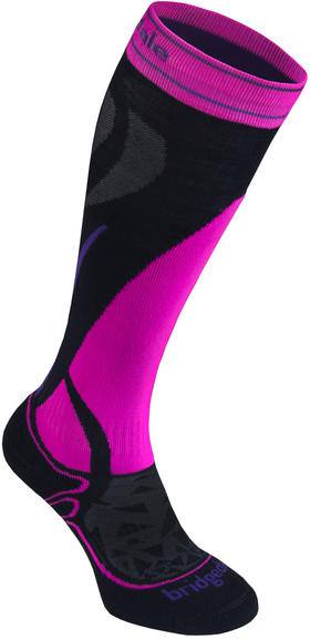 Bridgedale Ski Midweight+ Women Musta/Rose L