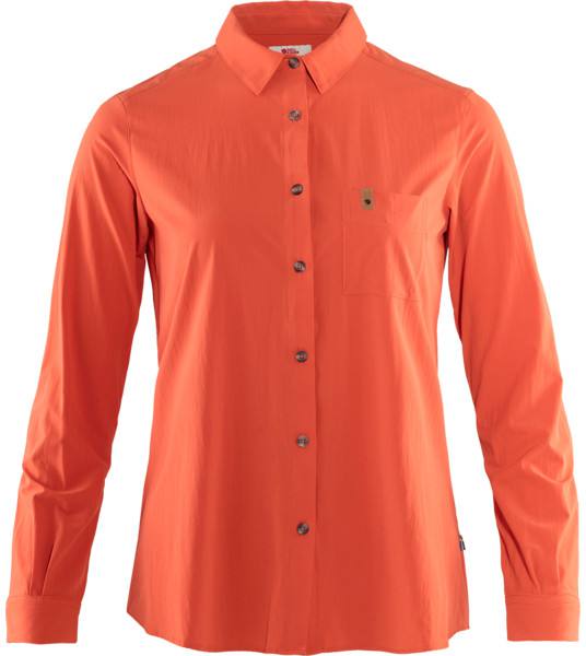 Fjällräven Övik Lite Shirt LS W Rowan Red L