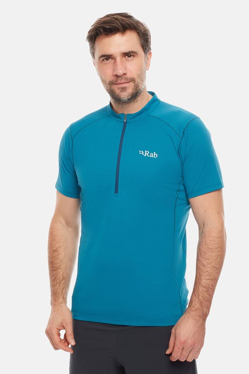 Rab Sonic Zip Tee Sininen M