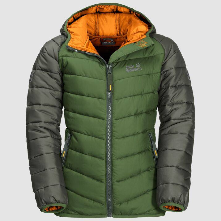 Jack Wolfskin Kids Zenon Jacket Tummanvihreä 140